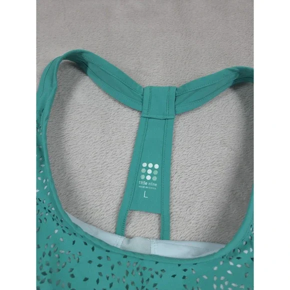 Title Nine Racerback Workout Dress Womens Large Built In Bra Tennis Athletic - Picture 4 of 10